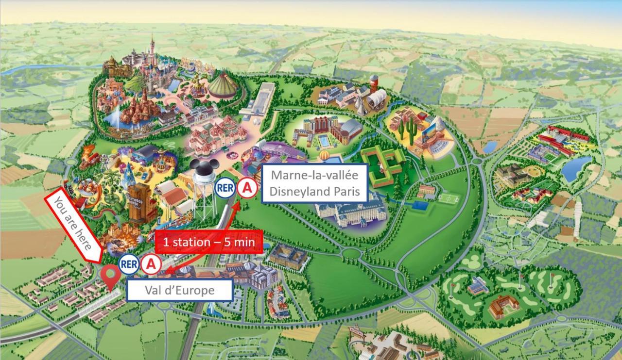 Studio Art - Shopping Center And Train Station 500M - Disneyland Paris 5Min Montévrain Exterior photo